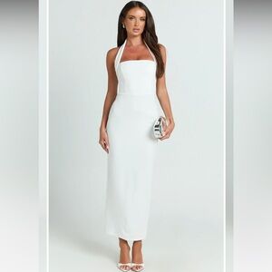 Showpo Salome Midi Dress in White